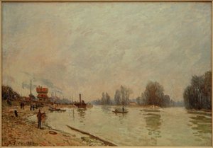 El Sena en Suresnes de Alfred Sisley