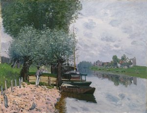 El Sena en Bougival de Alfred Sisley