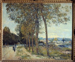 El Sena en Marly de Alfred Sisley