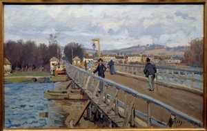 La pasarela de Argenteuil de Alfred Sisley