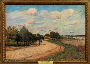 La ruta de Mantes de Alfred Sisley