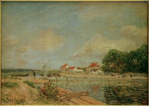 La presa del Loing en Saint-Mammès de Alfred Sisley