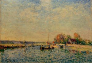 El canal del Loing de Alfred Sisley