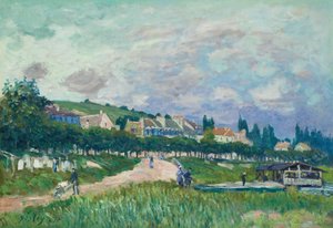 Le lavoir (El lavadero) de Alfred Sisley