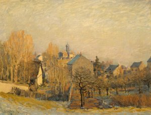 Escarcha en Louveciennes de Alfred Sisley