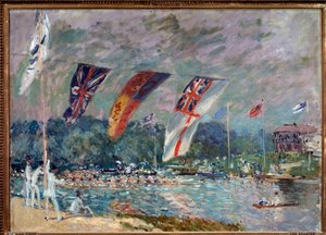 Regata en Molesey, Inglaterra de Alfred Sisley