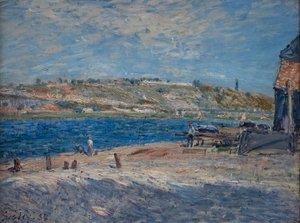 Riberas de Saint-Mammès de Alfred Sisley