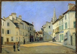 Rue de la Chaussee en Argenteuil de Alfred Sisley