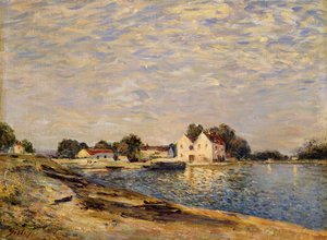 Saint-Mammes, en las orillas del Loing de Alfred Sisley