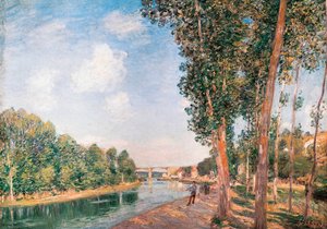 Saint-Mammès. Sol de junio de Alfred Sisley