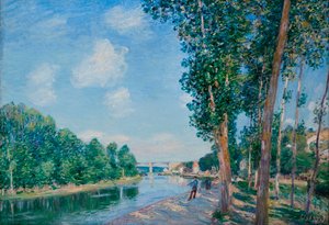 San Mamés, Soleil de juin - Pintura de Alfred Sisley (1839-1899) de Alfred Sisley