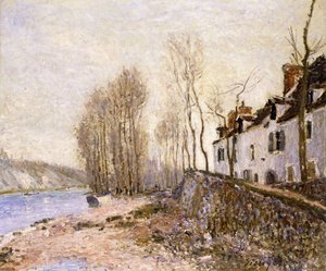 Saint Mammes, la Croix-Blanche de Alfred Sisley