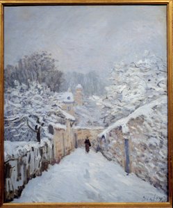 Nieve en Louveciennes de Alfred Sisley