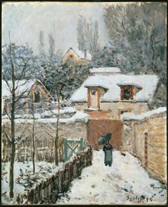 Nieve en Louveciennes de Alfred Sisley