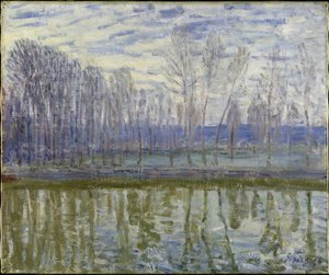 En las orillas del Loing de Alfred Sisley