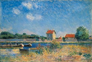 Las orillas del Canal du Loing en Saint-Mammes de Alfred Sisley