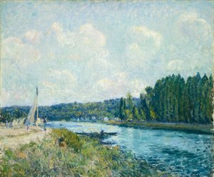 Las orillas del Oise de Alfred Sisley