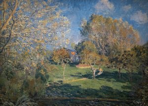El Jardín de Hoschede de Alfred Sisley