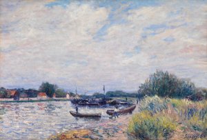 El Loing en Saint-Mammes, c.1859-99 (óleo sobre lienzo) de Alfred Sisley