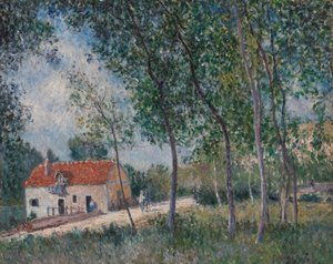 El camino de Moret a Saint-Mammès de Alfred Sisley