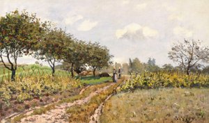 El camino en el campo, 1876 de Alfred Sisley