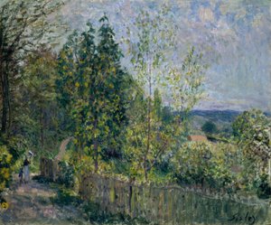 El camino en el bosque de Alfred Sisley