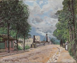 El camino de Gennevilliers, 1872 de Alfred Sisley