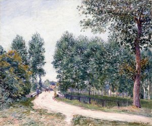El camino de Saint-Mammes - Por la mañana