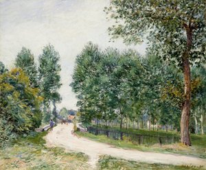 El camino de Saint-Mammes, la mañana