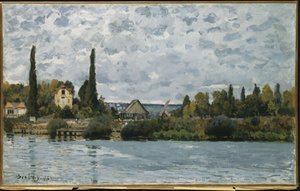 El Sena en Bougival, 1873 de Alfred Sisley