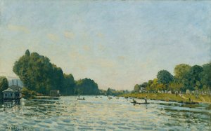 El Sena en Bougival, 1872 de Alfred Sisley