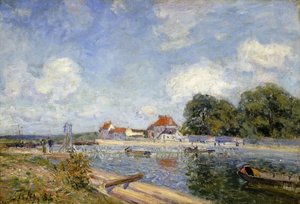 La Presa en el Loing en Saint-Mammes; Le Barrage du Loing a Saint-Mammes, 1885