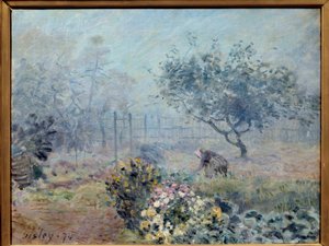 Los vecinos de la niebla de Alfred Sisley