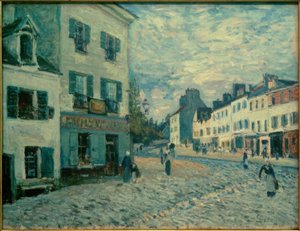 Una calle en Marly de Alfred Sisley
