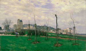Vista de Montmartre desde la Cité des Fleurs, 1869 de Alfred Sisley