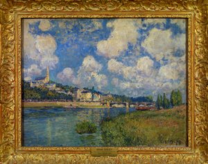 Vista de Saint Cloud cerca de París de Alfred Sisley