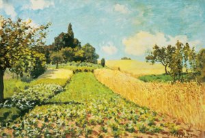 Campo de trigo de Alfred Sisley