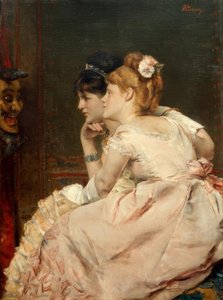 A.Stevens, La máscara japonesa de Alfred Emile Stevens