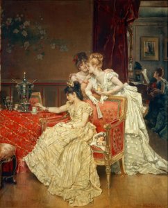 Alfred Stevens, La taza de té