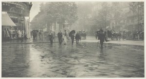 Un día lluvioso en el bulevar, París de Alfred Stieglitz