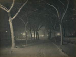 Una noche helada, Nueva York, 1898