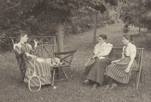 Emmy Obermeyer, Agnes Stieglitz y Flora Small en Oaklawn de Alfred Stieglitz