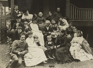 Familia Stieglitz en Oaklawn, lago George de Alfred Stieglitz