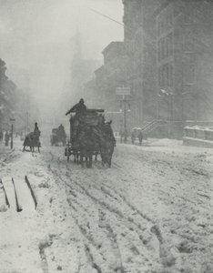 Invierno, Quinta Avenida de Alfred Stieglitz