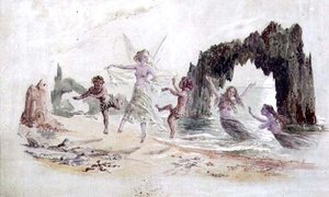 Hadas y Faunos en la Orilla de Alfred Thompson