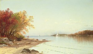 Bahía de Narragansett, otoño, Rhode Island de Alfred Thompson Bricher