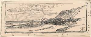Costa rocosa de Alfred Thompson Bricher