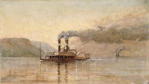 La ciudad de Saint Paul, Dubuque, c.1866 de Alfred Thompson Bricher
