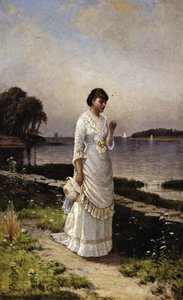El anillo de compromiso, 1880 de Alfred Thompson Bricher