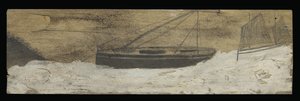 Barcos en aguas agitadas de Alfred Wallis